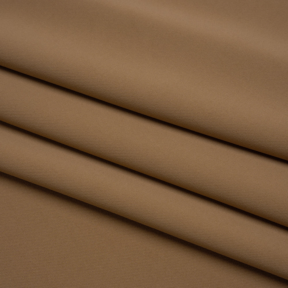 Soft Lightweight Polyester Gabardine - Tan - Stefanie Collection Folded