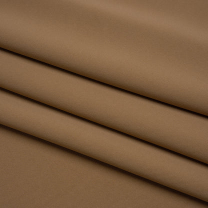 Soft Lightweight Polyester Gabardine - Tan - Stefanie Collection Folded