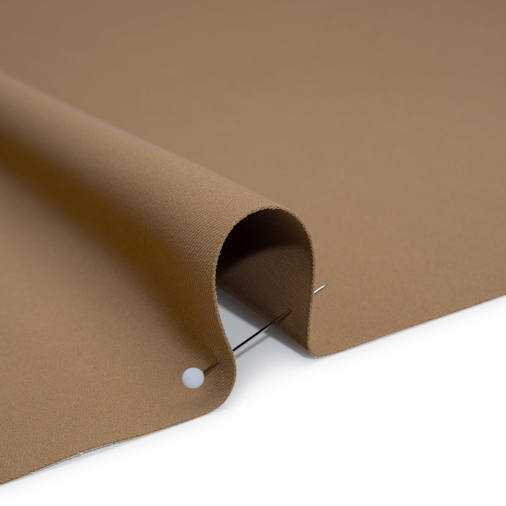 Soft Lightweight Polyester Gabardine - Tan - Stefanie Collection Detail