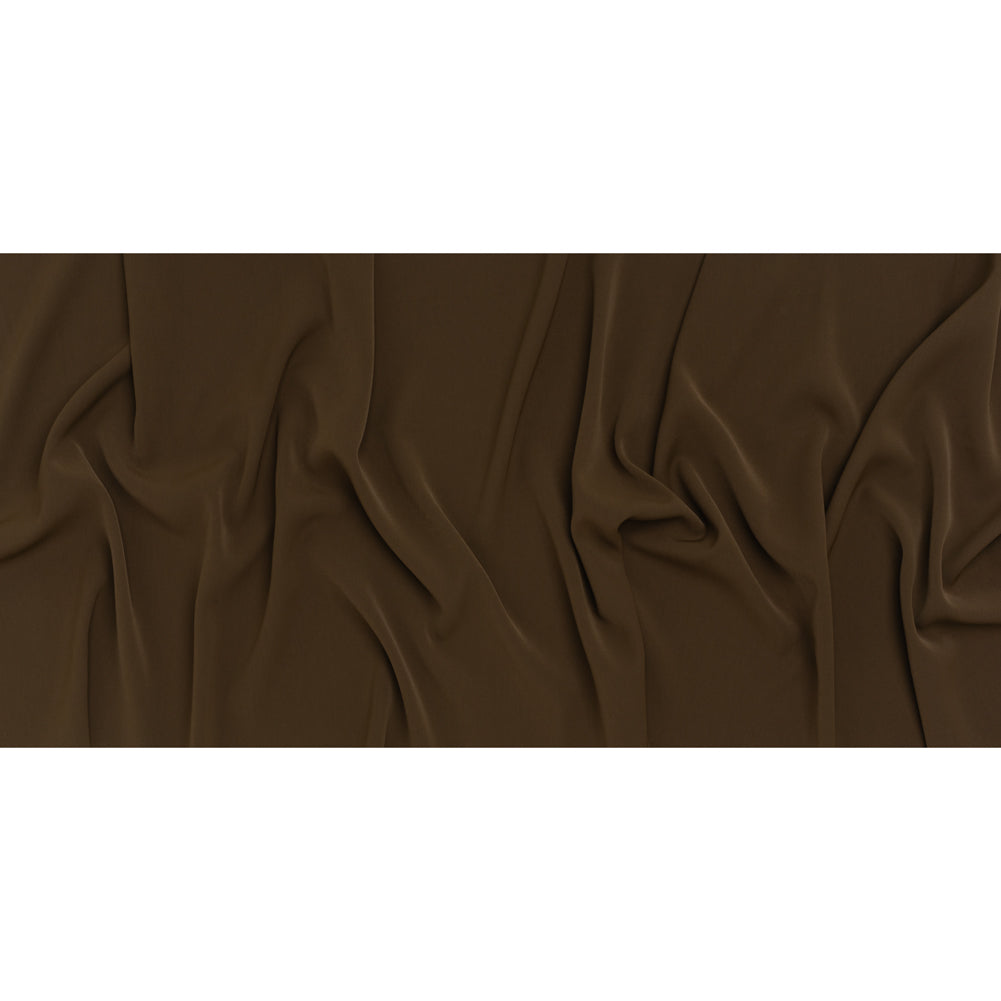 Soft Lightweight Polyester Gabardine - Brown - Stefanie Collection
