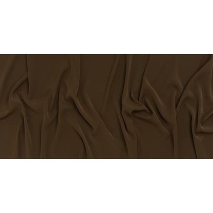 Soft Lightweight Polyester Gabardine - Brown - Stefanie Collection