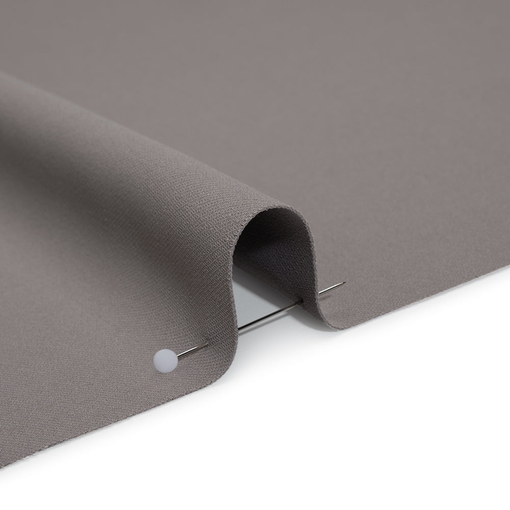 Soft Lightweight Polyester Gabardine - Gray - Stefanie Collection - Detail