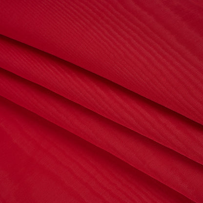 Lightweight Polyester Bengaline Moire - Red - Louisa Collection