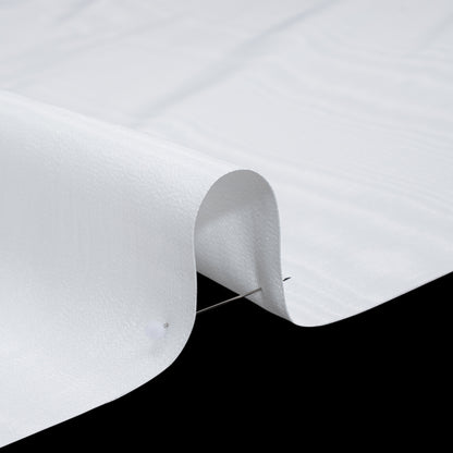 Lightweight Polyester Bengaline Moire - White - Louisa Collection