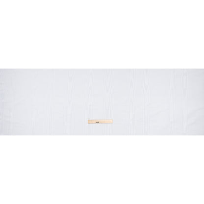 Lightweight Polyester Bengaline Moire - White - Louisa Collection