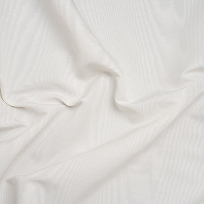 Lightweight Polyester Bengaline Moire - Ivory - Louisa Collection