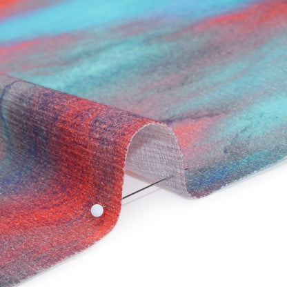 Slubbed Gauzy Cotton Woven - Sky Blue, Bubblegum Pink and Coral Tie Dye - Mood Exclusive To Dye For Print