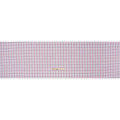 Lightweight Linen Woven - White, Baby Pink and Baby Blue Plaid Full