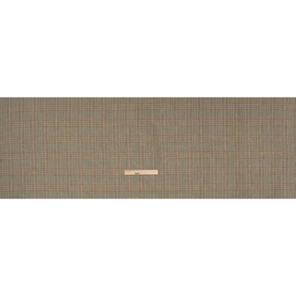 Medium Weight Linen Woven - Brown, Pink and Lime Green Plaid