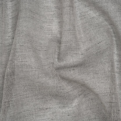 Two-Tone Metallic Linen Scrim - Black, White and Silver