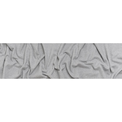 Cotton and Polyester Sweatshirt Fleece - Gray Marl and Ivory - Deadstock