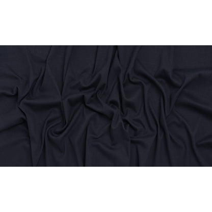 Stretch Cotton 2x2 Rib Knit - Navy - Deadstock