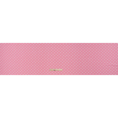 Stretch Cotton and Modal Jersey - Baby Pink and White Polka Dots - Deadstock