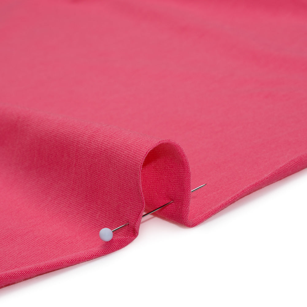 Stretch Cotton and Modal Jersey - Bright Pink - Deadstock Detail