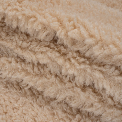High Pile Faux Shearling Fur - Ecru - Deadstock