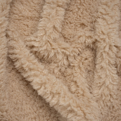 High Pile Faux Shearling Fur - Ecru - Deadstock