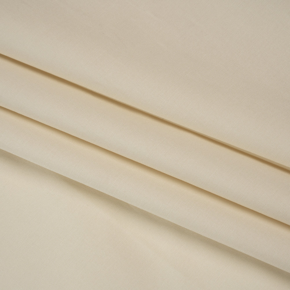 Stretch Cotton Shirting - Alabaster - Deadstock
