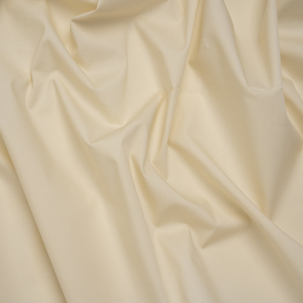 Stretch Cotton Shirting - Alabaster - Deadstock
