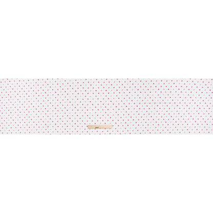 Cotton Jersey Print - Red, Gray and White Roses and Diamonds - Deadstock