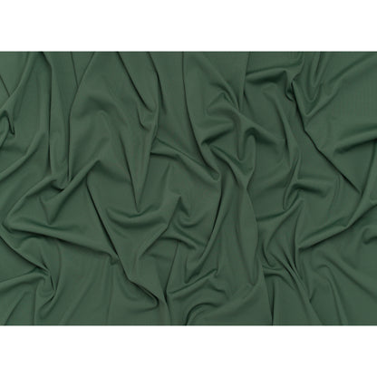 Stretch Recycled Polyester 1x1 Rib Knit - Mineral Green - Deadstock
