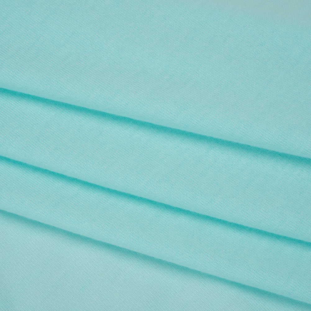 Recycled Polyester Jersey - Stillwater Blue - Deadstock