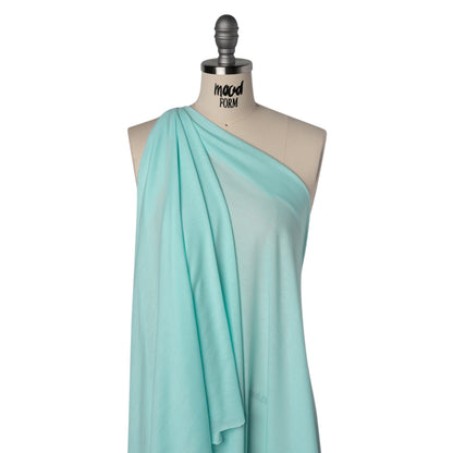 Recycled Polyester Jersey - Stillwater Blue - Deadstock