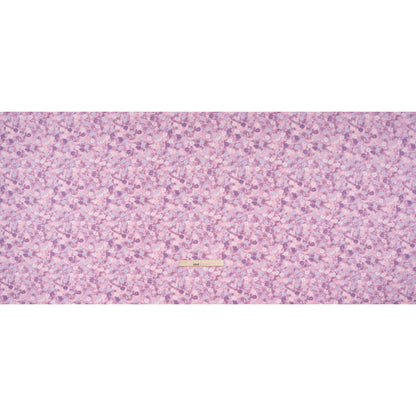 Stretch Polyester ITY Jersey - Lavender, Lilac and Muted Orchid Pink Florals - Deadstock