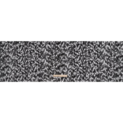 Stretch Polyester ITY Jersey - Black and White Abstract - Deadstock