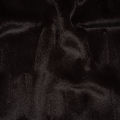 Plush Short Pile Recycled Polyester Faux Fur - Dark Brown Abstract Texture