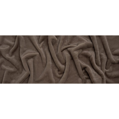 Plush Short Pile Recycled Polyester Faux Fur - Dusty Brown