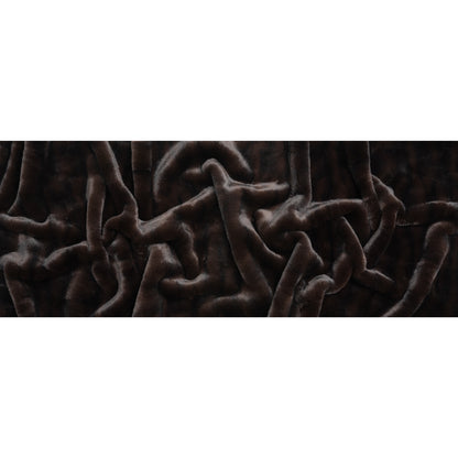Plush Short Pile Recycled Polyester Faux Fur - Dark Chocolate Brown