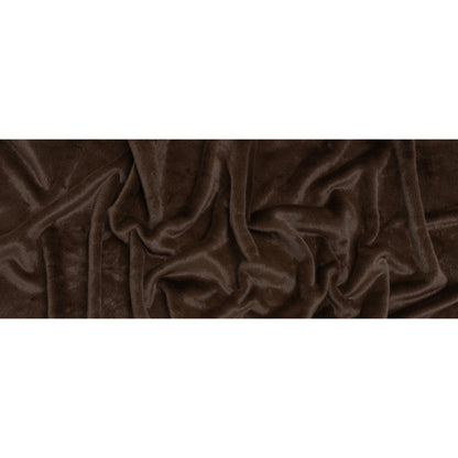 Short Pile Recycled Polyester Faux Fur - Brown Full