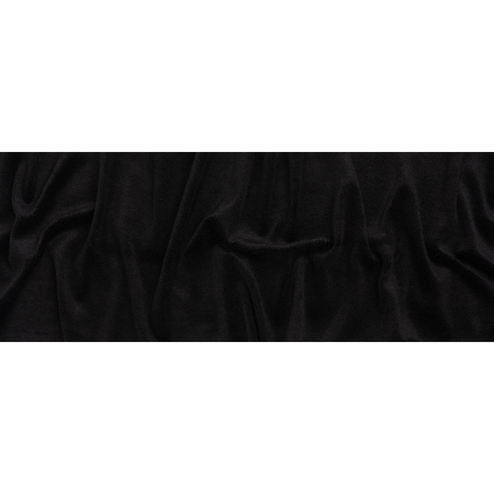 Super Short Pile Wool Blend Faux Sherling - Black