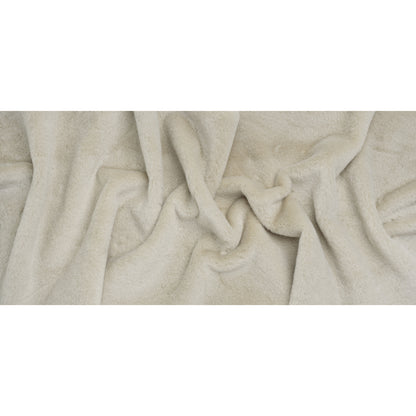 Plush Short Pile Recycled Polyester Faux Fur - Off White