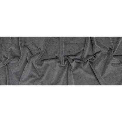 Two-Tone Short Pile Recycled Polyester Faux Fur - Black and Gray