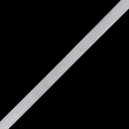 Grosgrain Ribbed Velvet Ribbon Trim Made in Italy - 0.375" - White