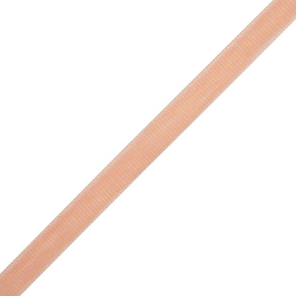 Grosgrain Ribbed Velvet Ribbon Trim Made in Italy - 0.375" - Light Peach
