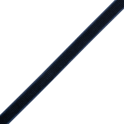 Grosgrain Ribbed Velvet Ribbon Trim Made in Italy - 0.375" - Navy