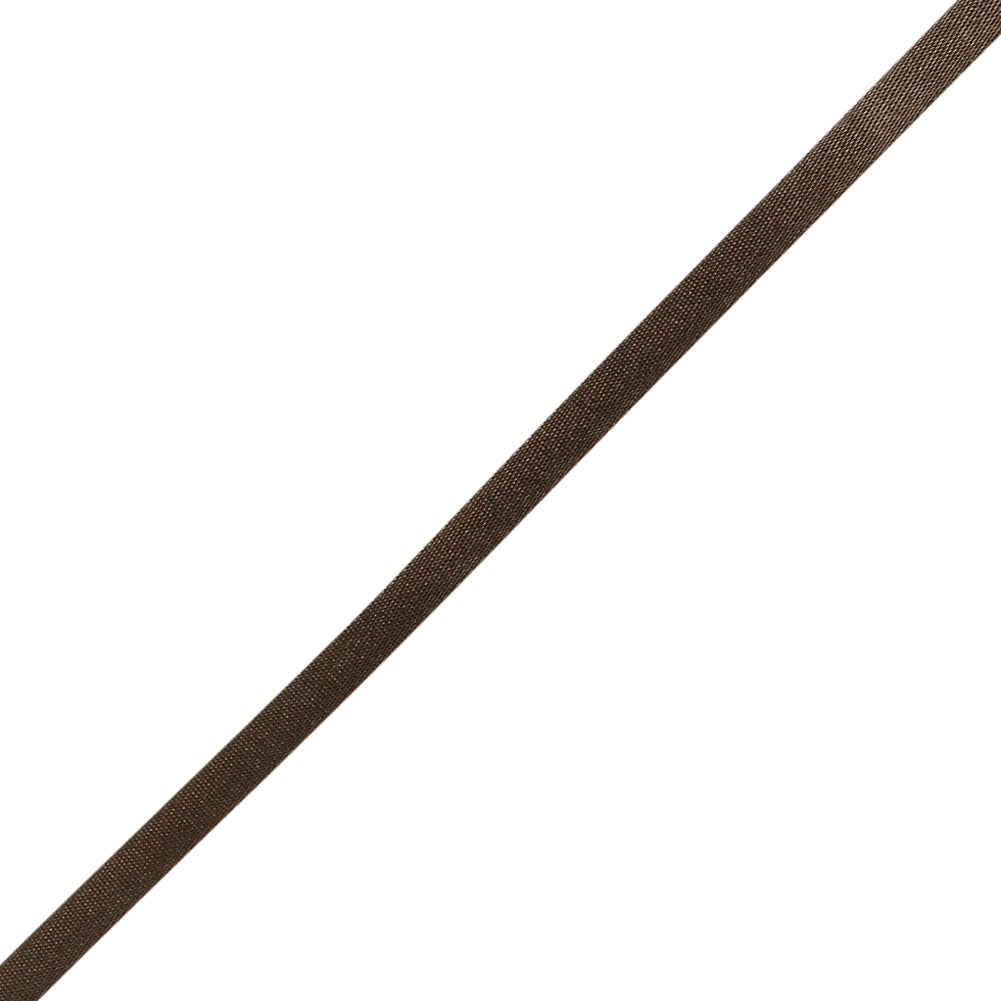 Satin Rattail Cord Made in Italy - 5mm - Brown - Irina Collection