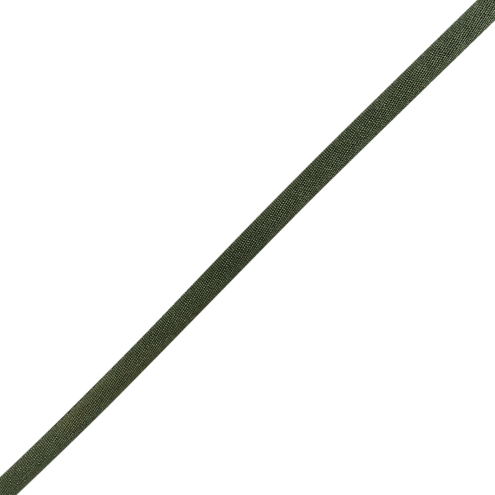 Satin Rattail Cord Made in Italy - 5mm - Moss Green - Irina Collection