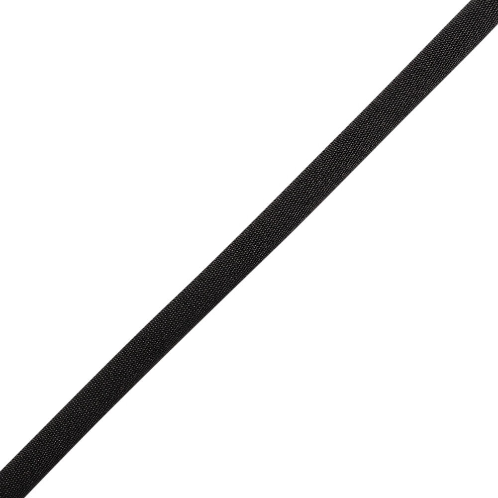 Satin Rattail Cord Made in Italy - 7mm - Black - Irina Collection