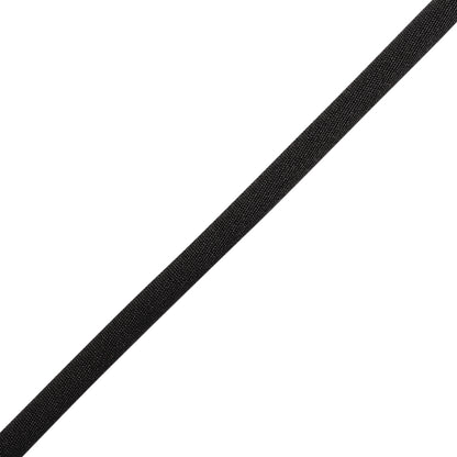 Satin Rattail Cord Made in Italy - 7mm - Black - Irina Collection