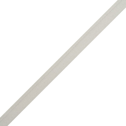 Stretch Nylon Piping with Lip Made in Italy - 0.375" - Light Gray Folded