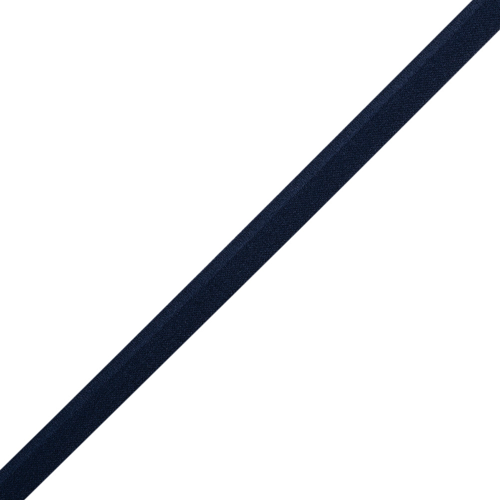 Stretch Nylon Piping with Lip Made in Italy - 0.375" - Navy Folded