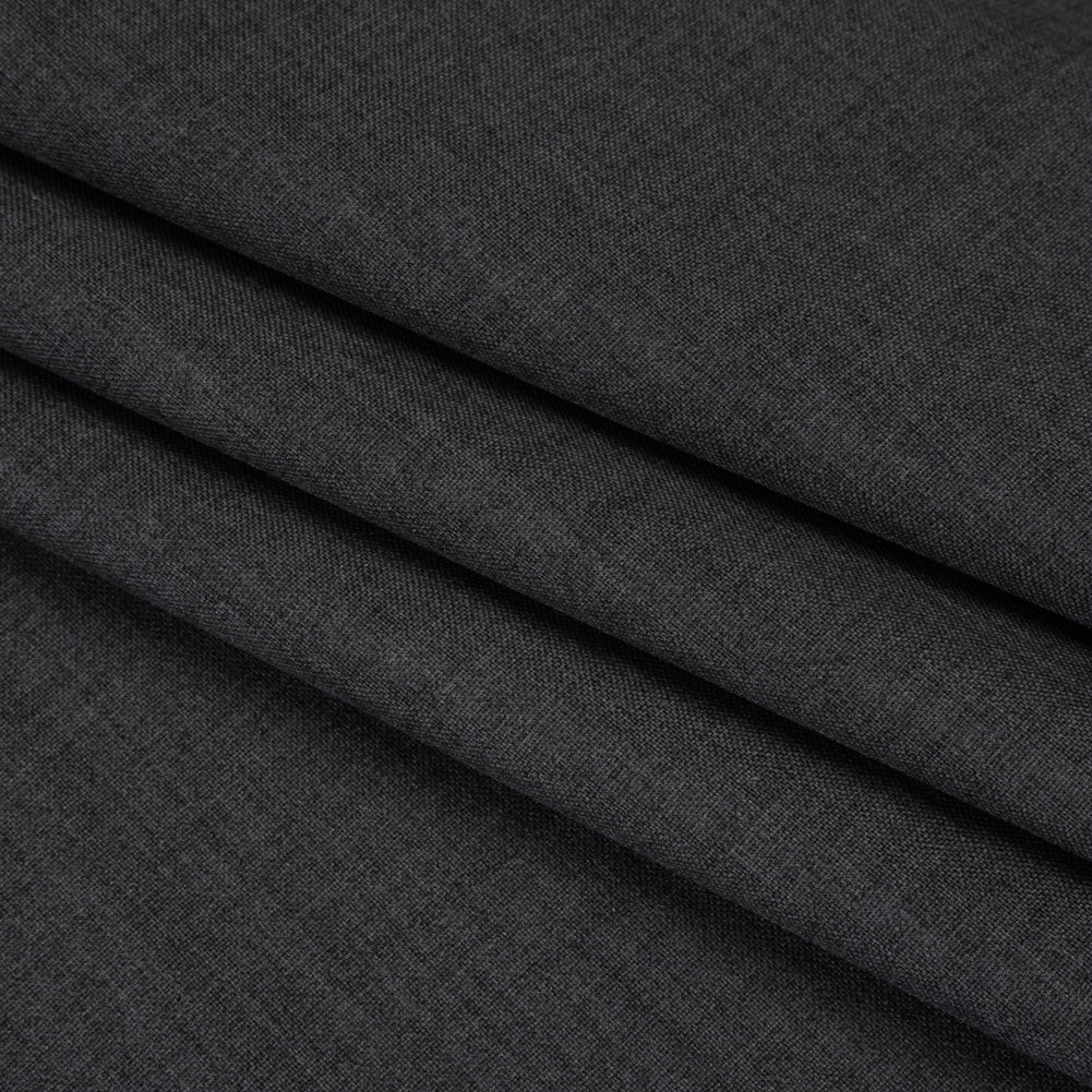 Tropical Wool Blend Suiting - Heathered Gray - Deadstock