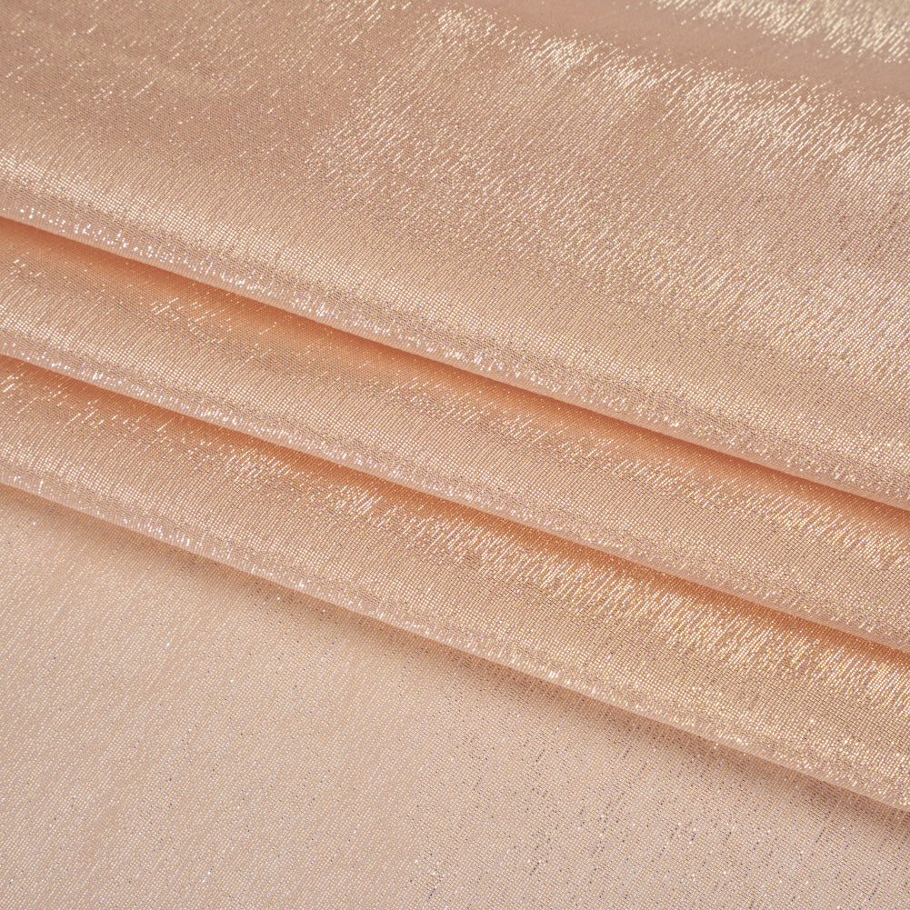 Metallic Silk Lame - Pink and Gold - Deadstock