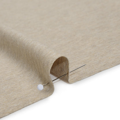 Stretch Rayon Jersey - Oatmeal Heathered - Deadstock