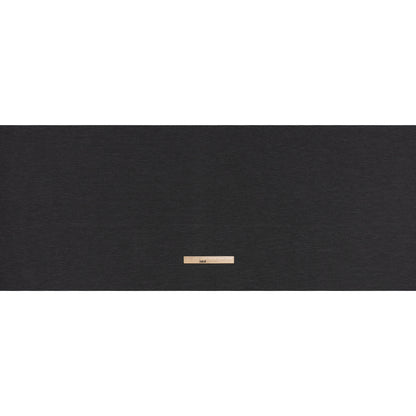 Polyester and Rayon Textured Double Knit - Black and Charcoal Ribbed Stripes - Deadstock