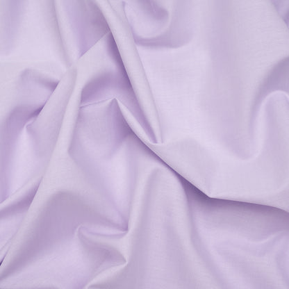 Cotton Oxford Shirting - Light Purple - Designer Deadstock