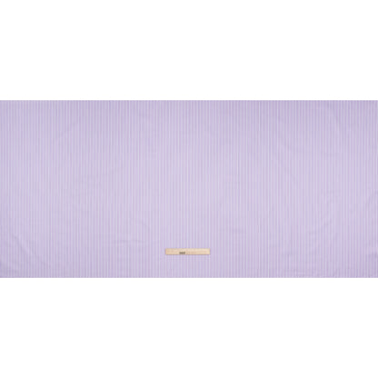 Cotton Twill Shirting - Light Purple, White and Blue Stripes - Deadstock